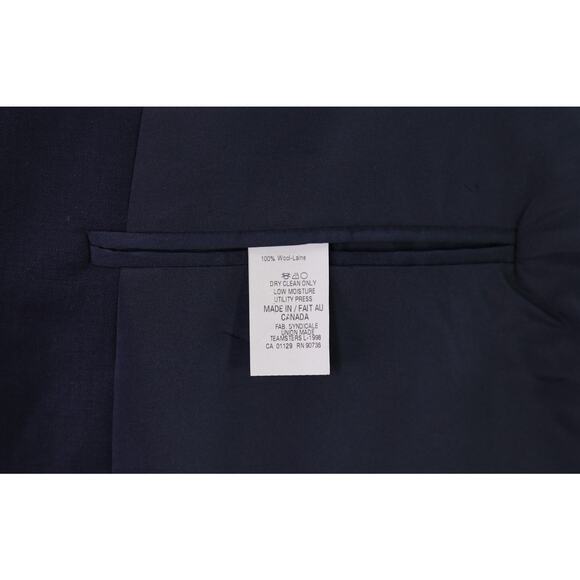 Lauren Ralph Lauren Mens Navy Blue Gold Button Wool Blazer Jacket 44L - Picture 8 of 8